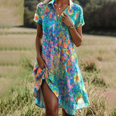 Sienna | Sommerkjole - Syntetiske Fibre, Boho Chic Design-1