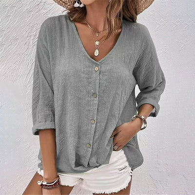 T-Shirt - Casual V-Hals Komfort-4