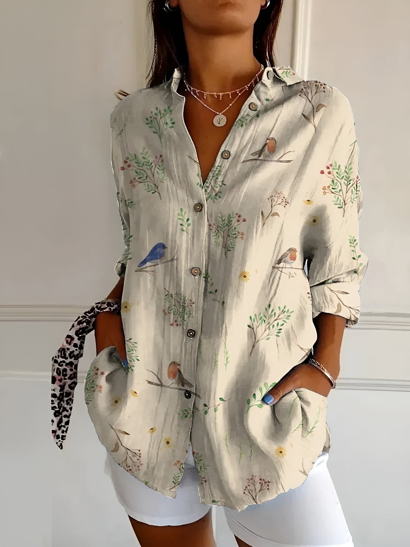 Amara | Button-Up Shirt - Lett Stof-5