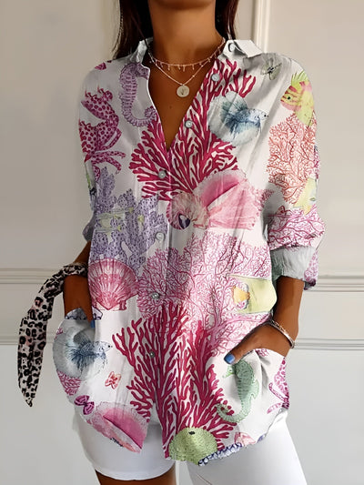 Variant image for Amara | Button-Up Shirt - Lett Stof-7
